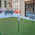 Putting green with outdoor furniture